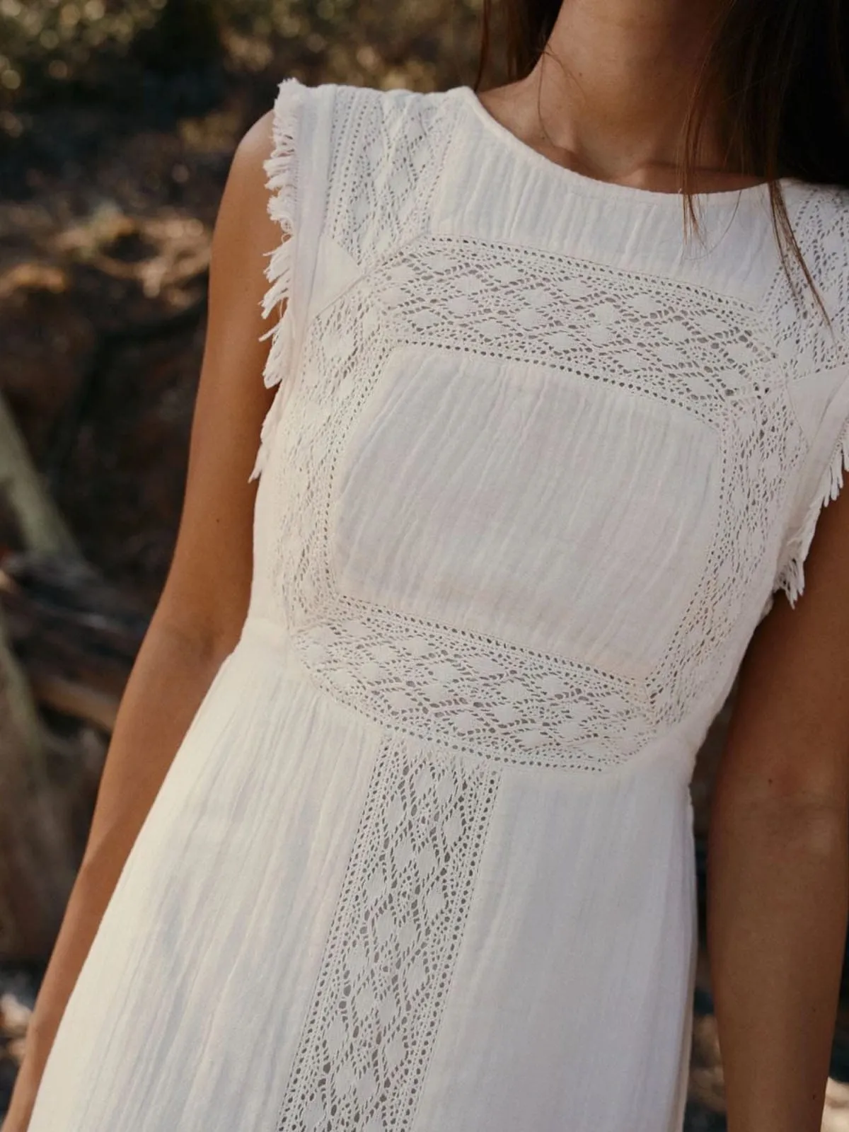 Crudo Dress – Cream sold by iris product image thumbnail 4