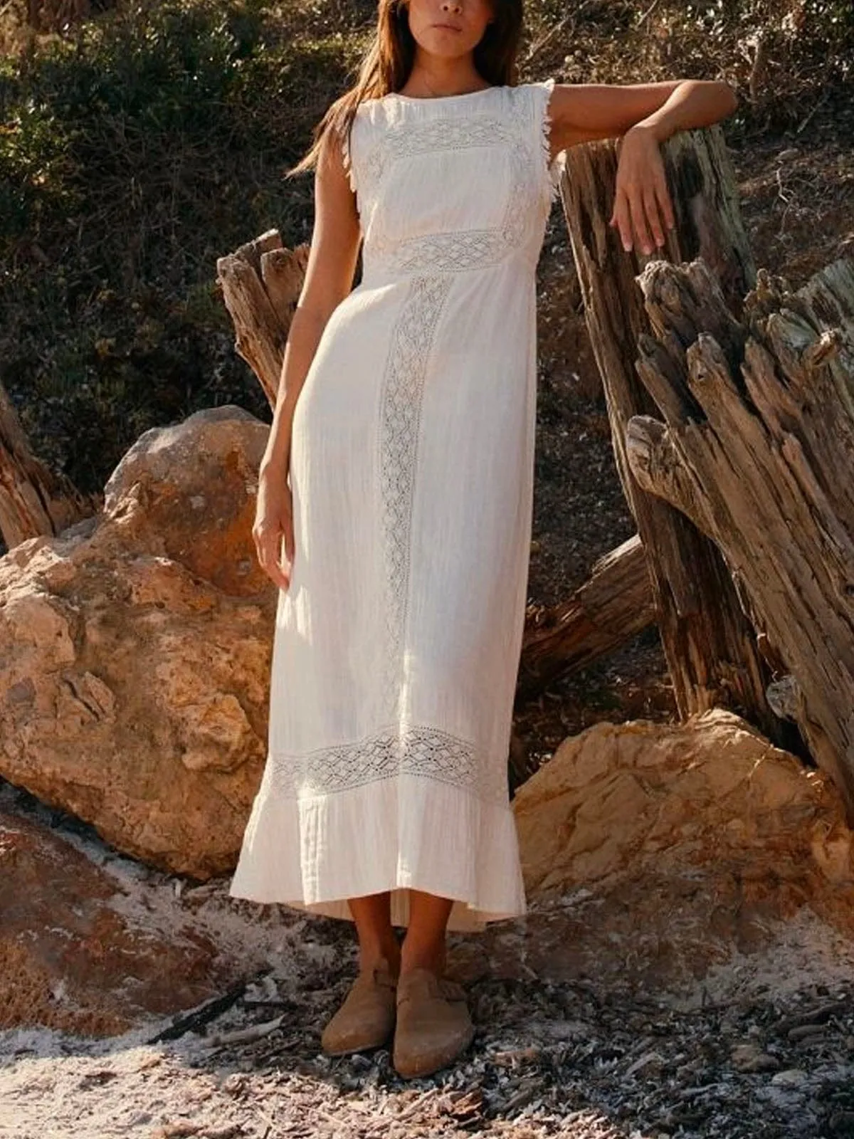 Crudo Dress – Cream sold by iris product image thumbnail 2