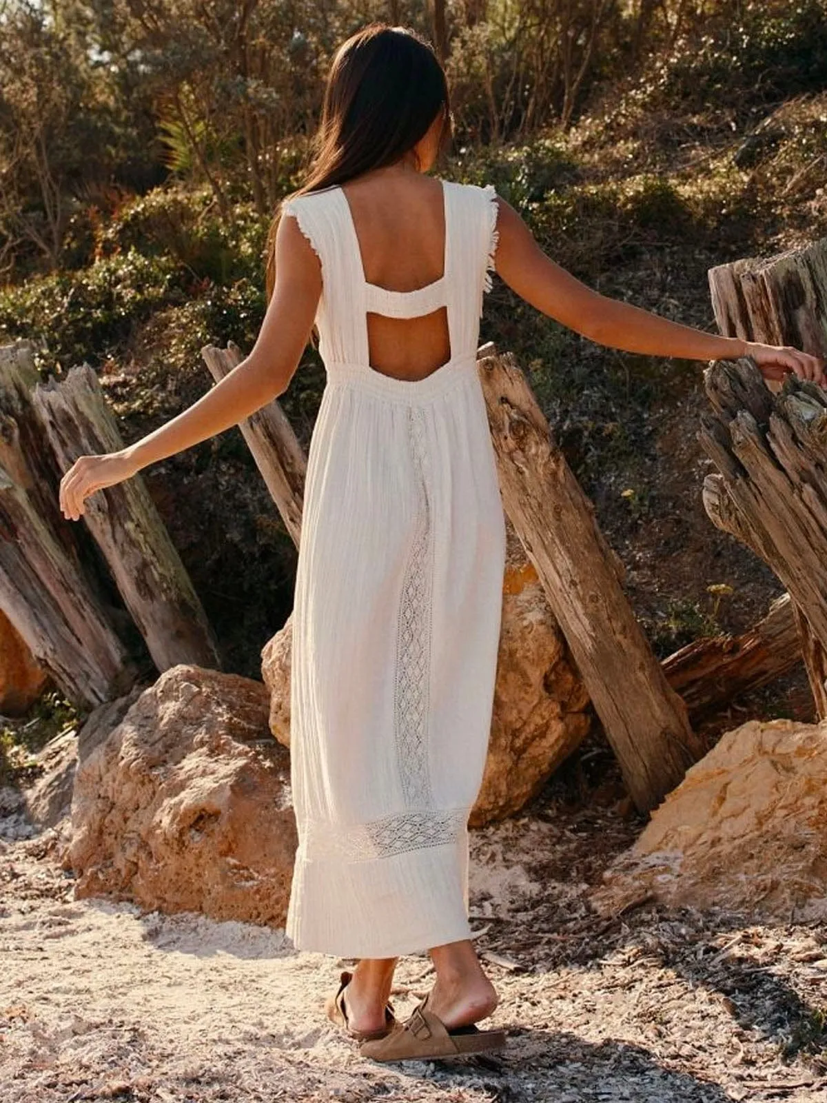 Crudo Dress – Cream sold by iris product image thumbnail 3
