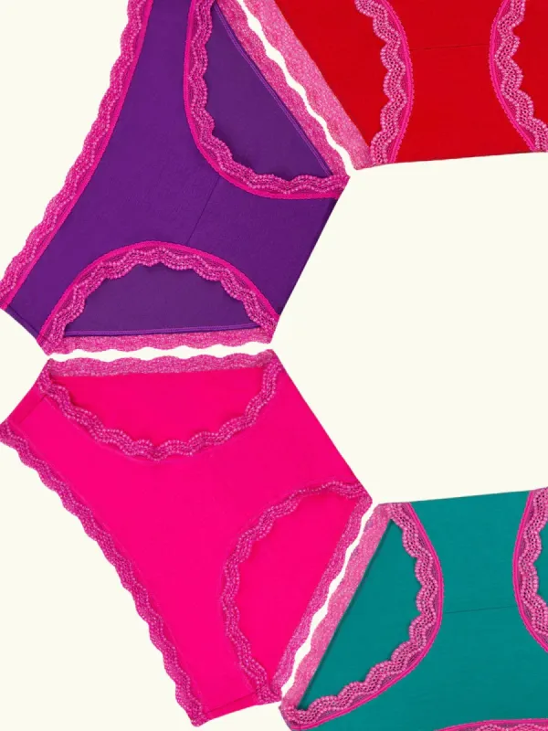 The Original Knicker Four Pack - Sparkle Lace sold by iris