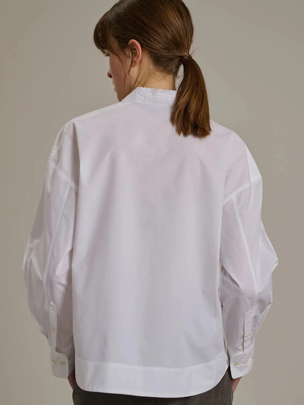 Poeme Embroidered Blouse – White sold by iris product image thumbnail 3