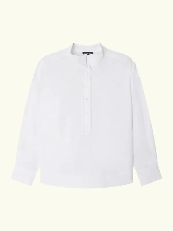 Poeme Embroidered Blouse – White sold by iris