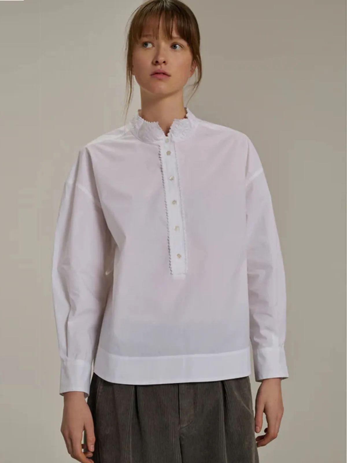 Poeme Embroidered Blouse – White sold by iris product image thumbnail 2