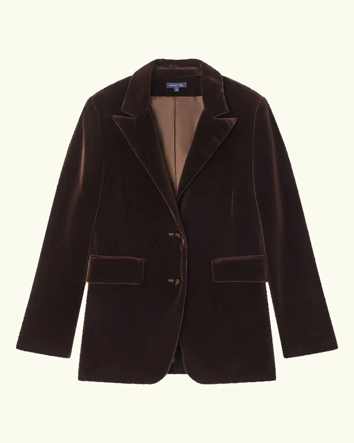 Cassiope Velvet Blazer – Maroon sold by iris