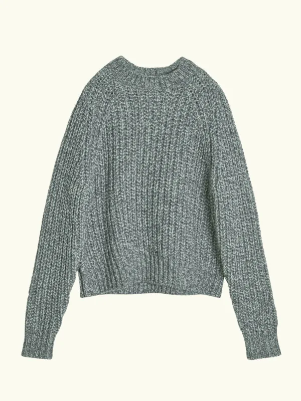 Chunky Rib Jumper - Grey made by iris