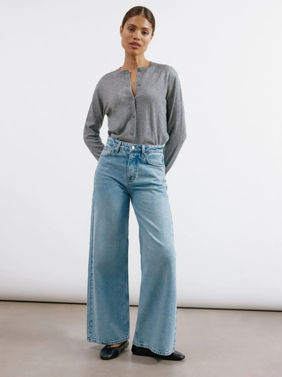 Light Wash Full Length Wide Length Jeans sold by iris product image thumbnail 2