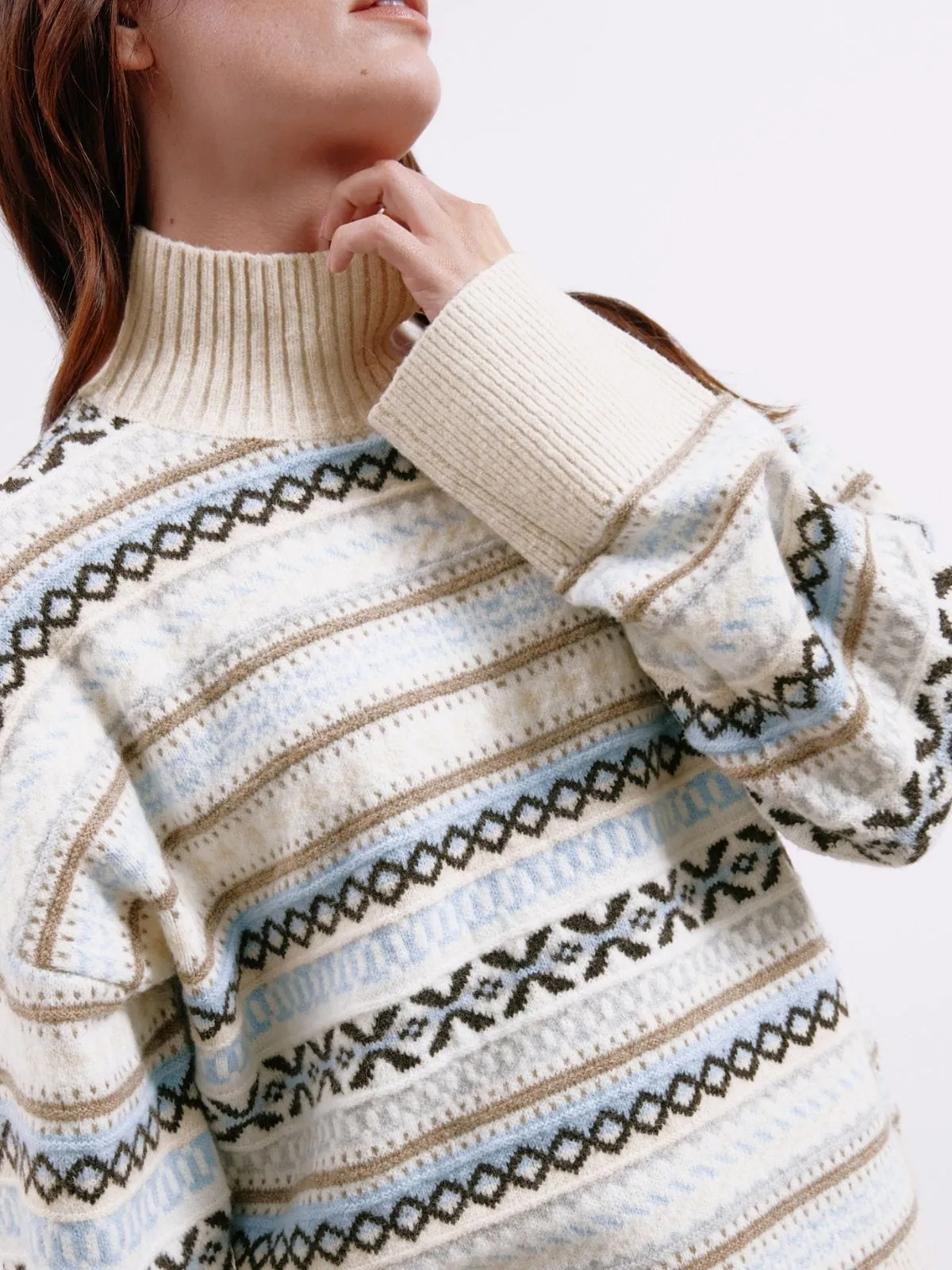 Fair Isle Turtle Neck Jumper sold by iris product image thumbnail 4