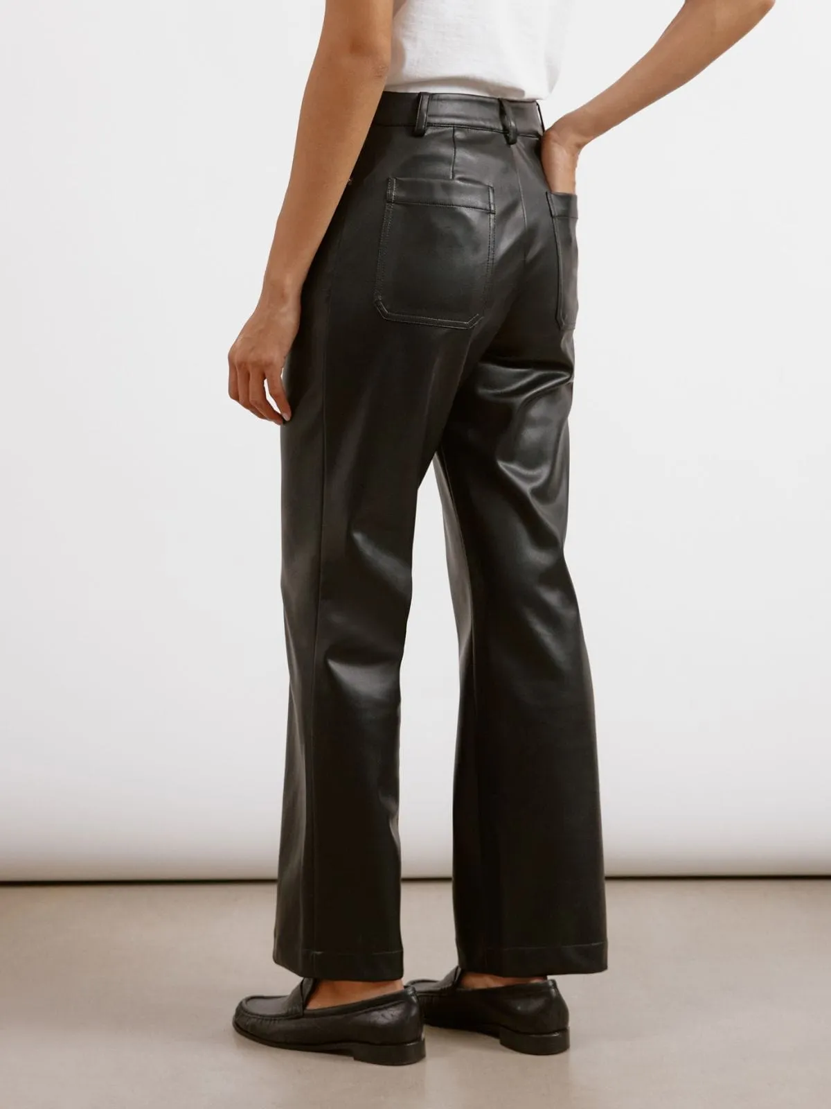 Faux Leather Jeans - Black sold by iris product image thumbnail 3