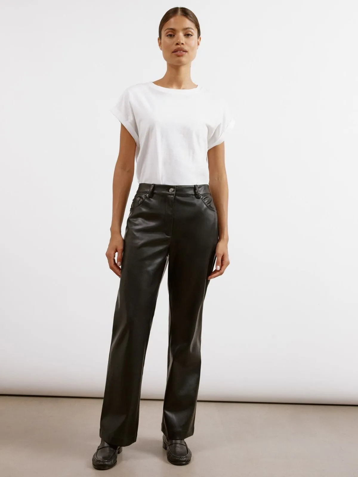 Faux Leather Jeans - Black sold by iris product image thumbnail 2