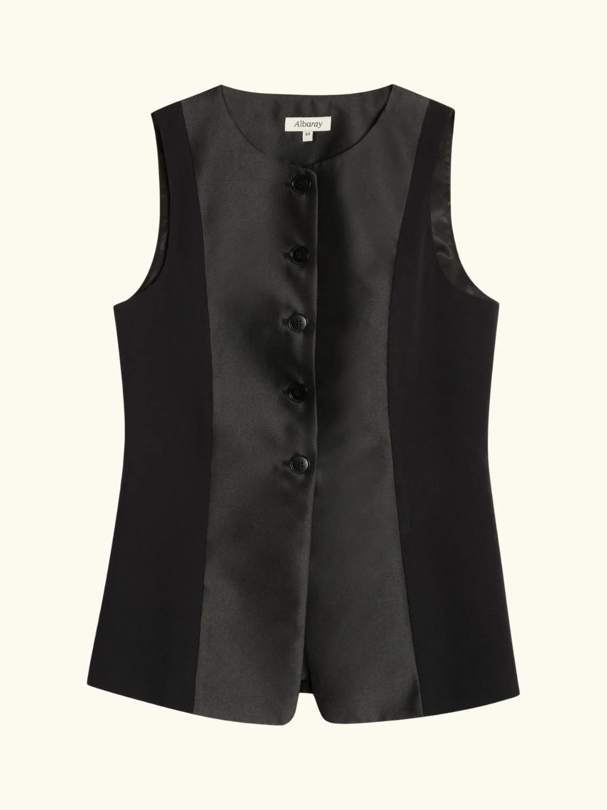Tuxedo Waistcoat - Black sold by iris