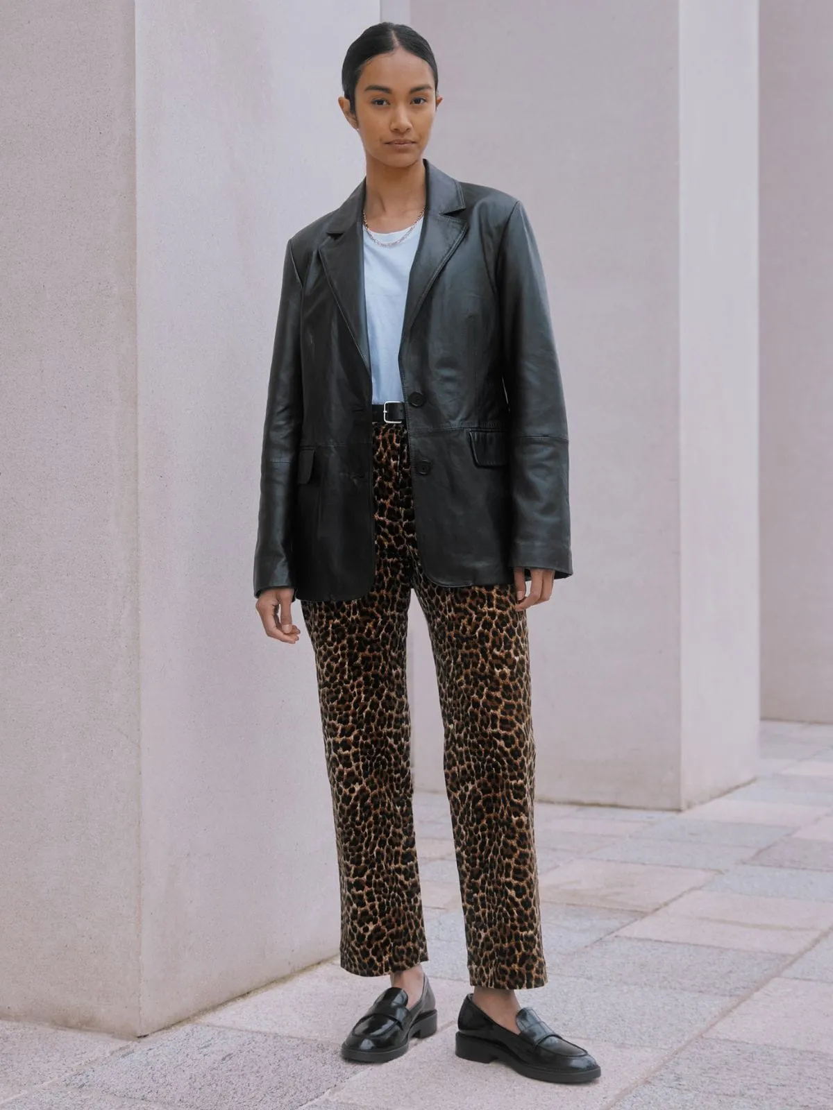 Leather Blazer - Black sold by iris product image thumbnail 2