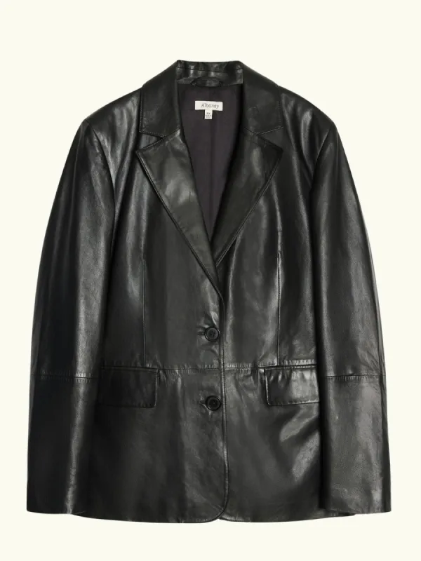 Leather Blazer - Black sold by iris
