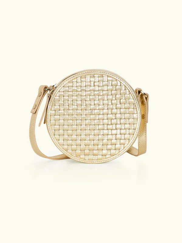 Issy Leather Bag - Gold sold by iris