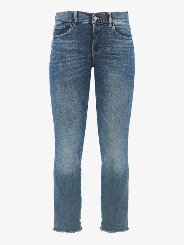 Mara Mid-Rise Straight Denim Jeans sold by iris
