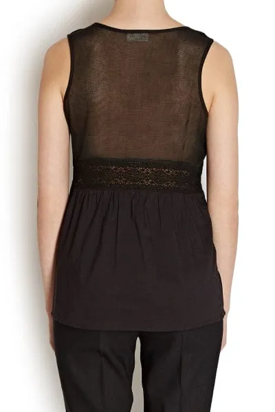 Lace Insert Tank sold by iris product image thumbnail 4
