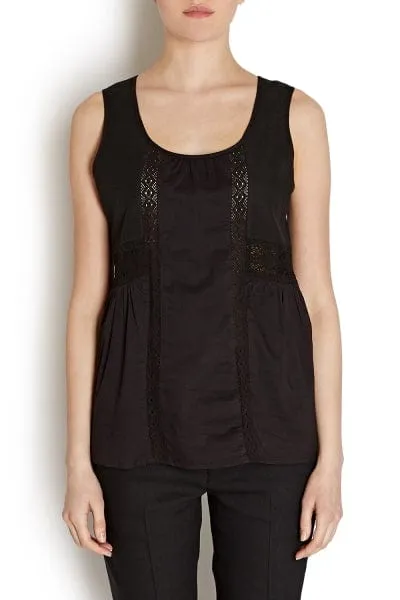 Lace Insert Tank sold by iris product image thumbnail 3