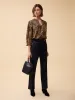 Rhys Silk Blend Blouse - Leopard sold by iris