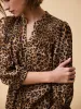 Rhys Silk Blend Blouse - Leopard sold by iris