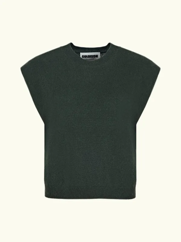 Lucca Tank Sweater- Khaki sold by iris