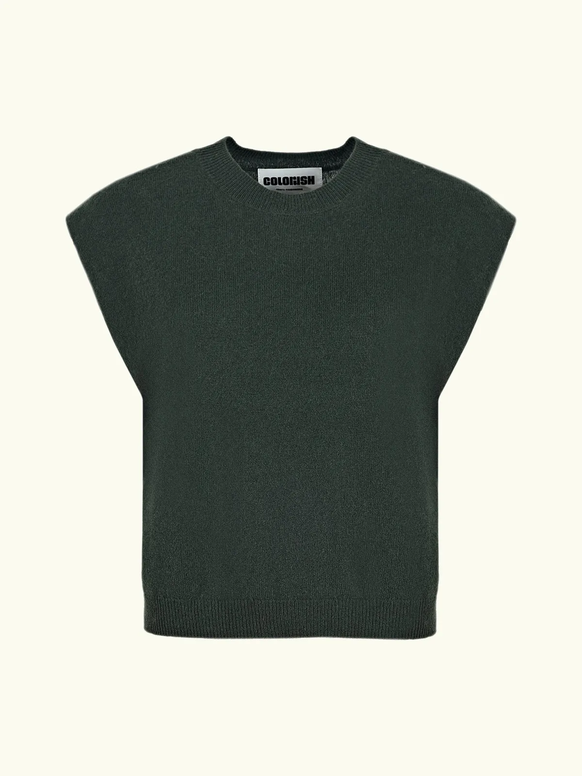 Lucca Tank Sweater- Khaki sold by iris