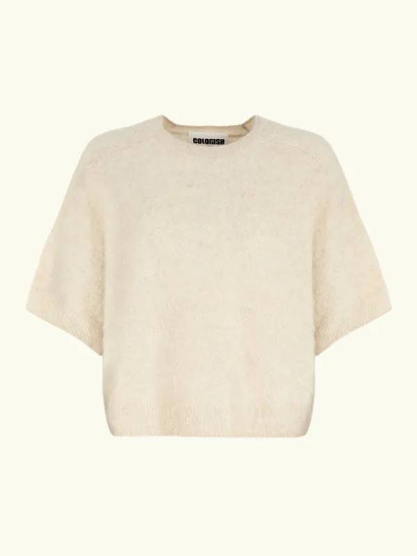 Brushed Belli Tee - Cream made by iris