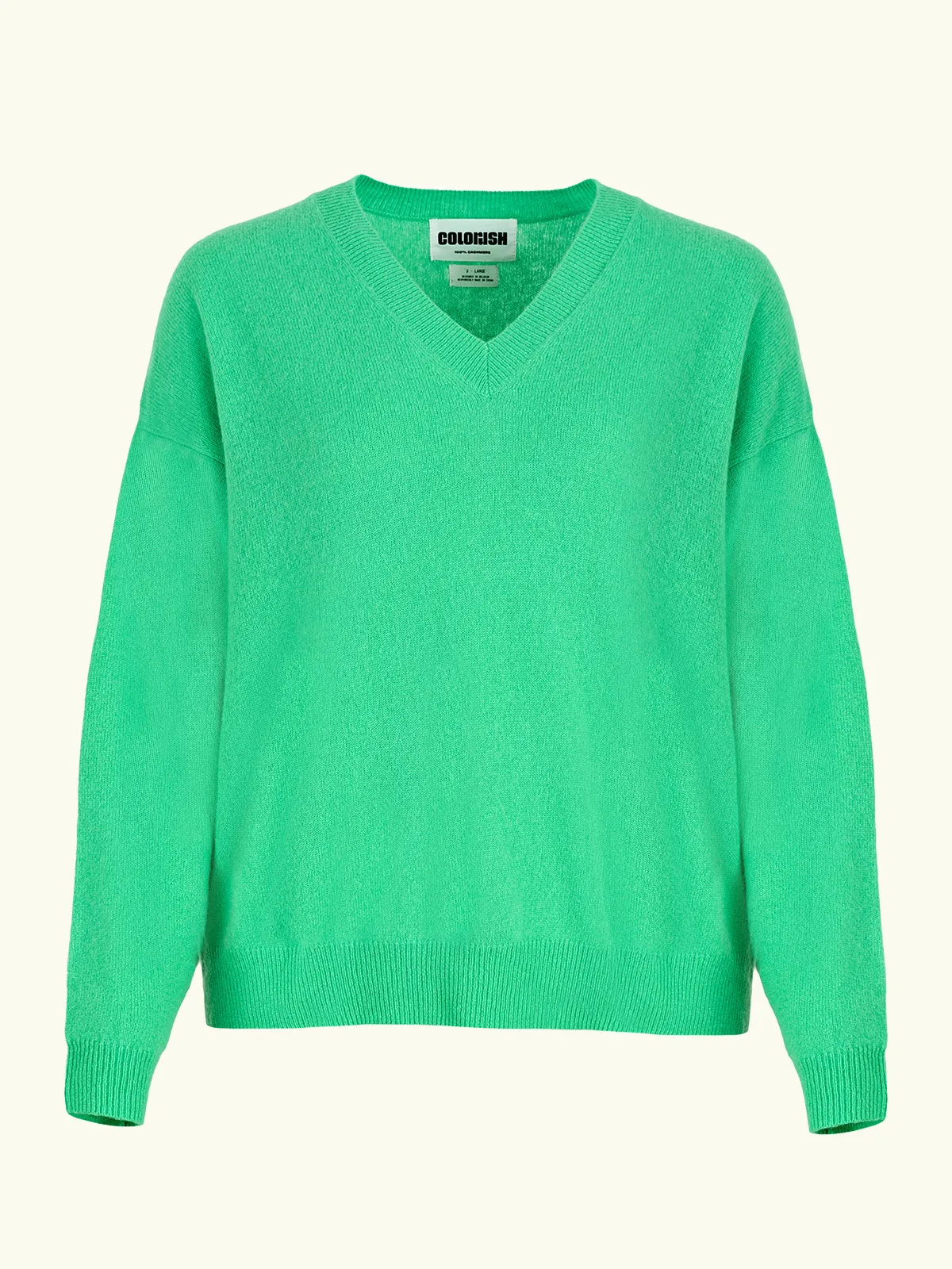 Malibu V-Neck Jumper - Green sold by iris