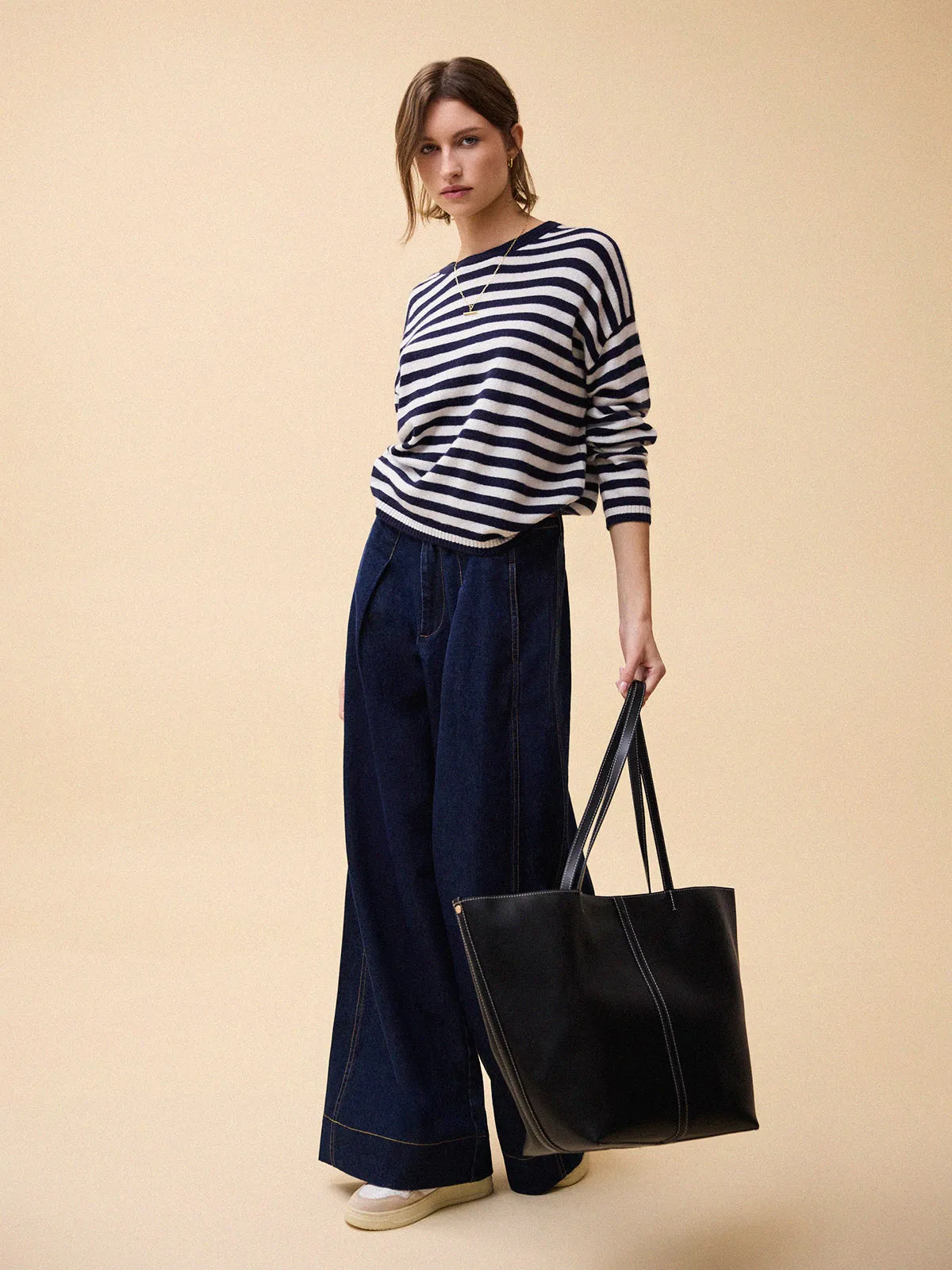 Luca Wide Leg Jean - Dark Denim sold by iris product image thumbnail 4