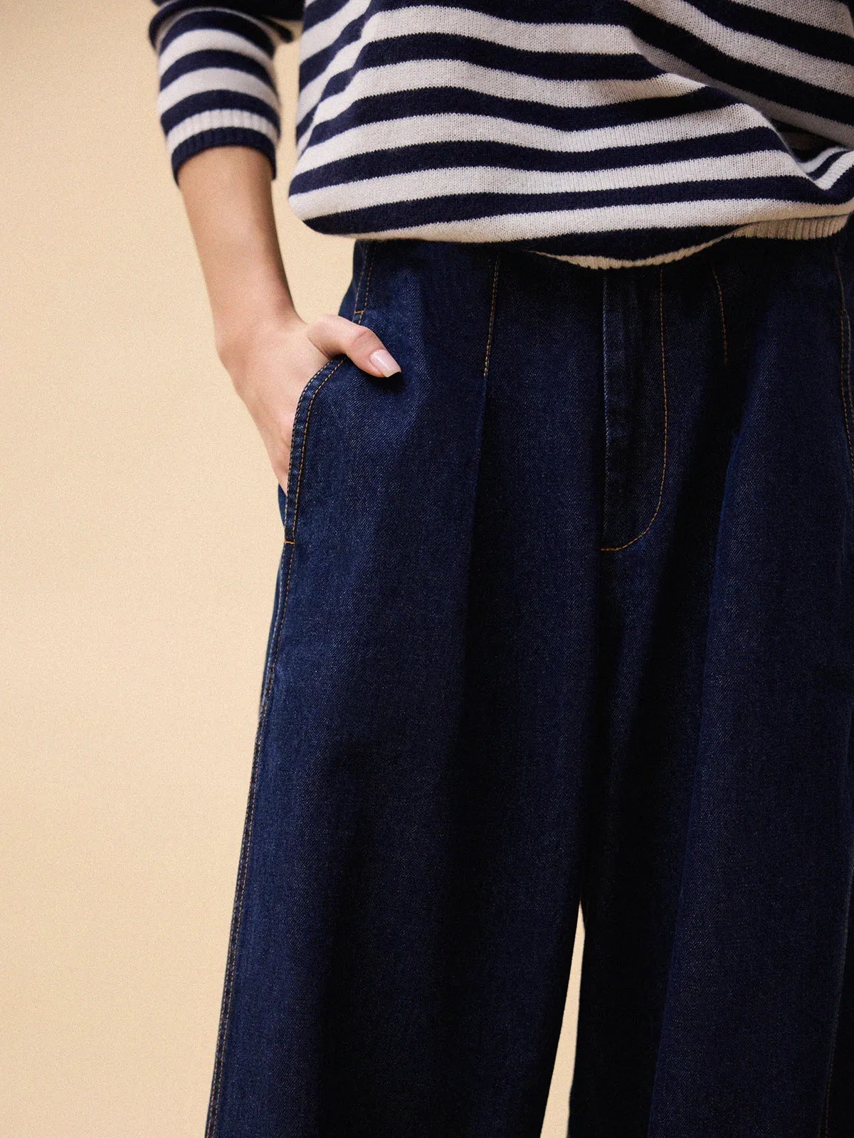 Luca Wide Leg Jean - Dark Denim sold by iris product image thumbnail 2