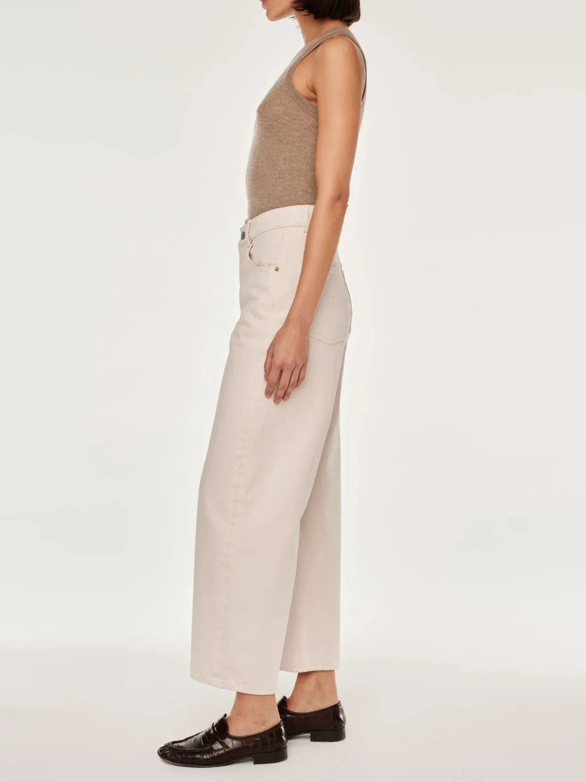 Taylor Barrel Crop Jean - Ecru sold by iris product image thumbnail 2