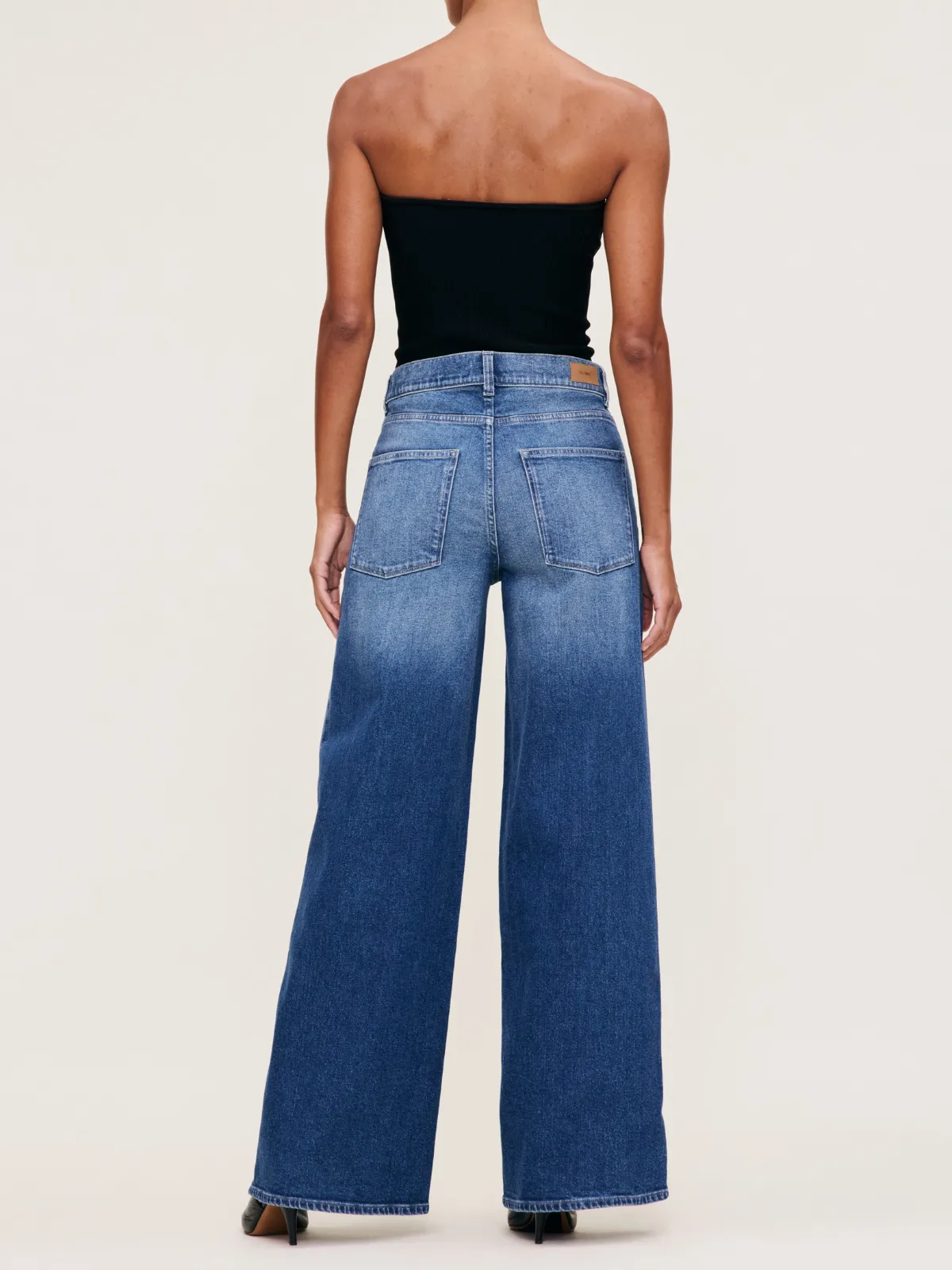 Hepburn Wide Leg Jean - Denim sold by iris product image thumbnail 3