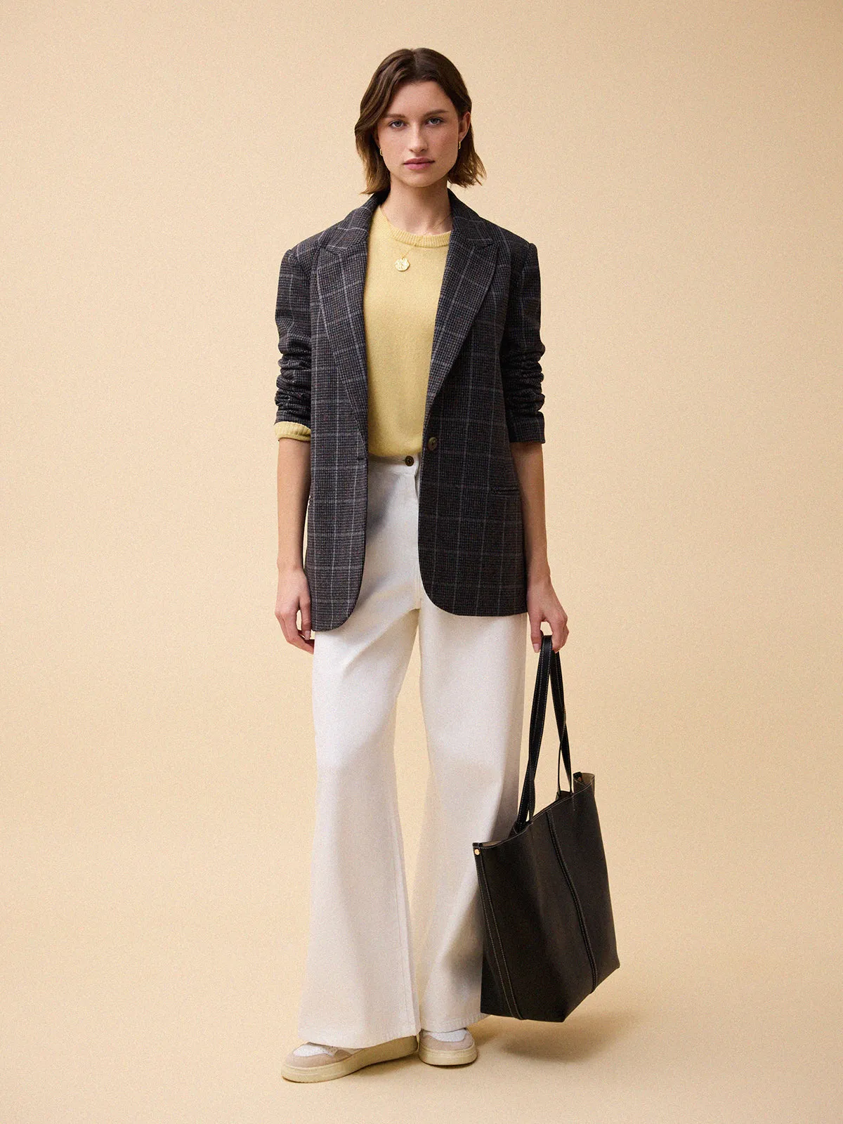 Aria Cashmere Jumper - Pale Yellow sold by iris product image thumbnail 4