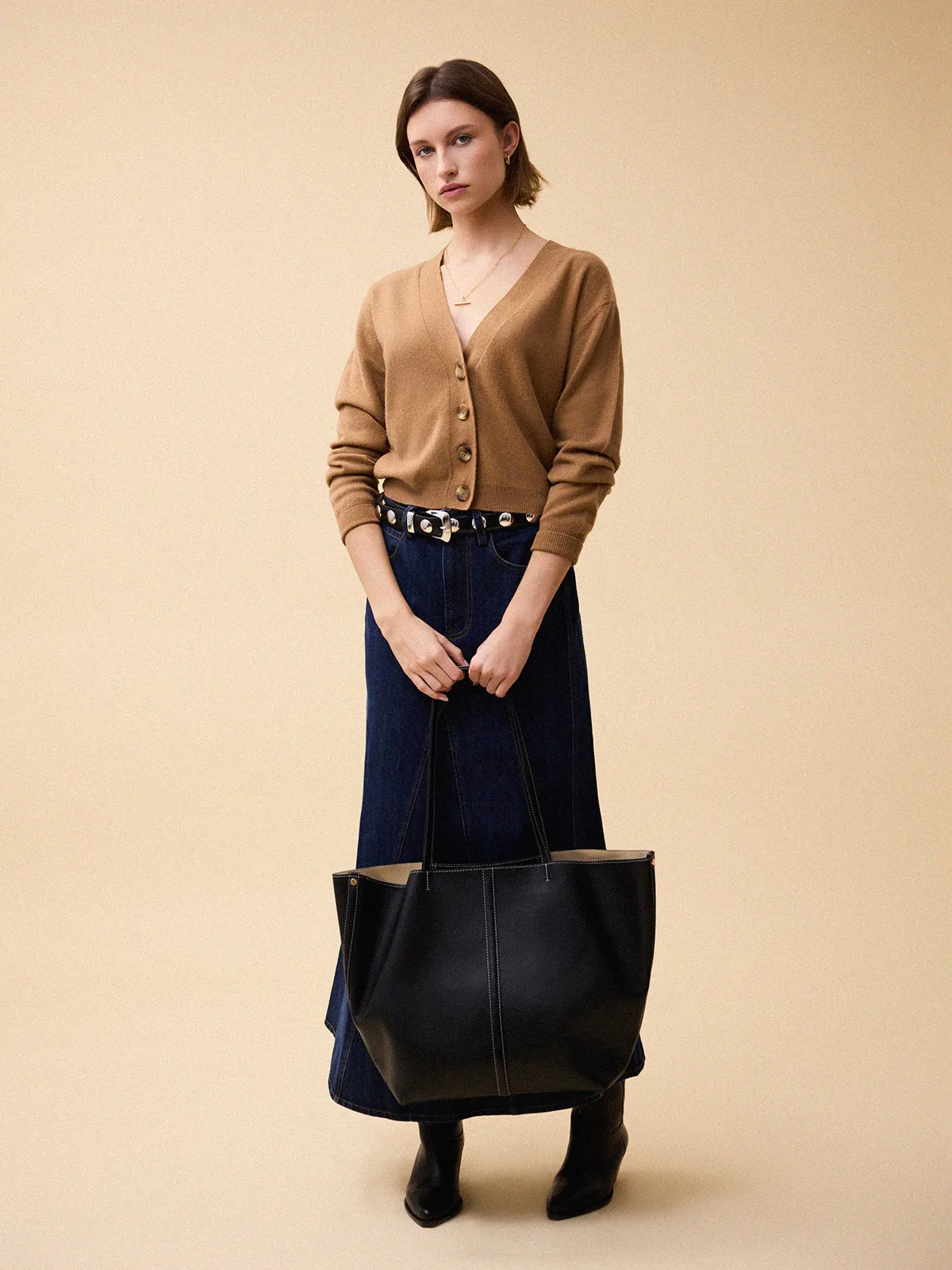 Taffy Knitted Cardigan - Camel sold by iris