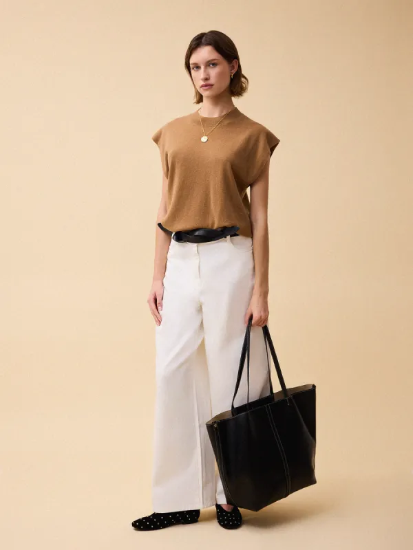 Piper Knitted Tank - Camel sold by iris