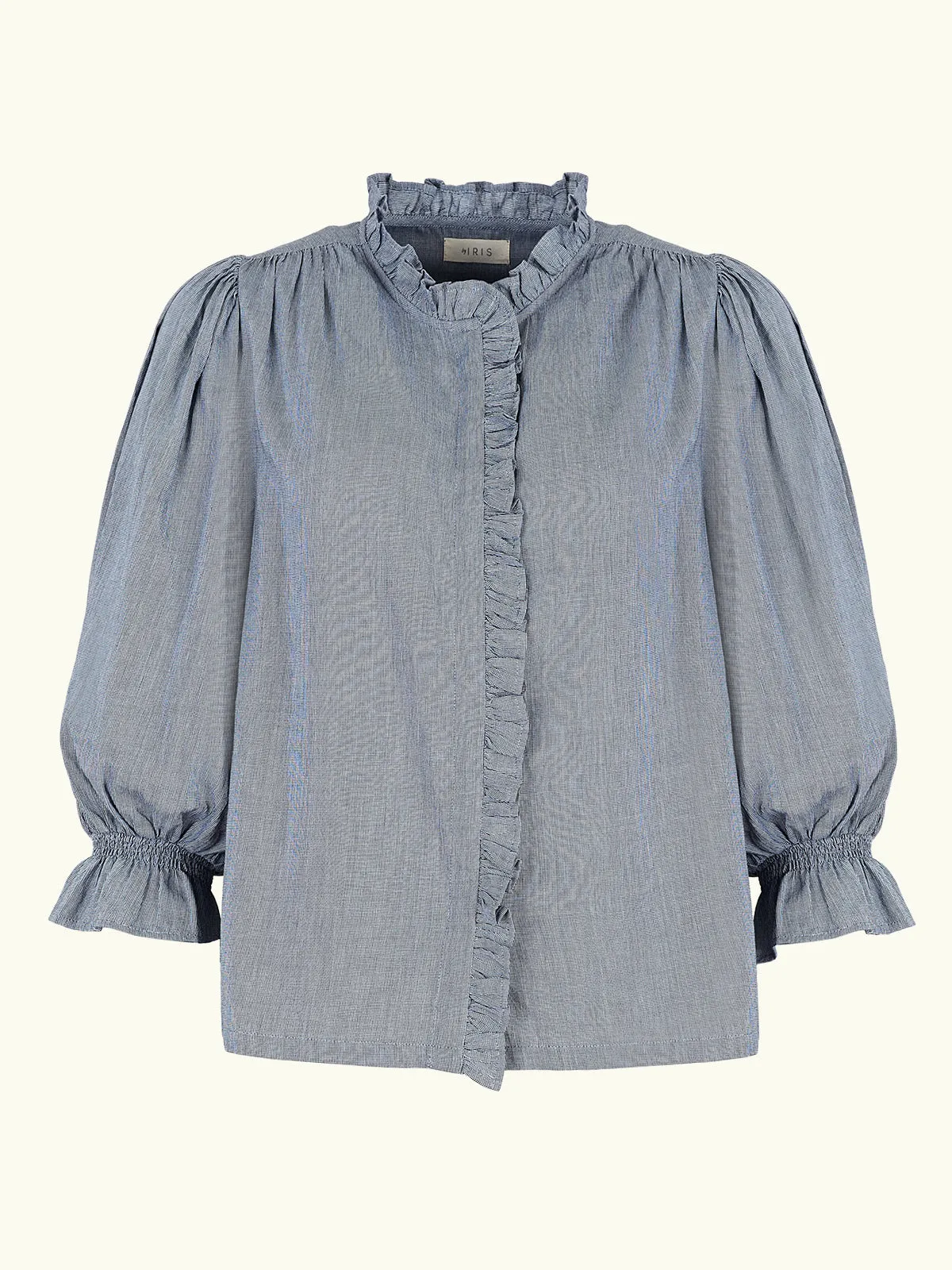 Frankie Mini Gingham Blouse - Grey sold by iris product image thumbnail 5