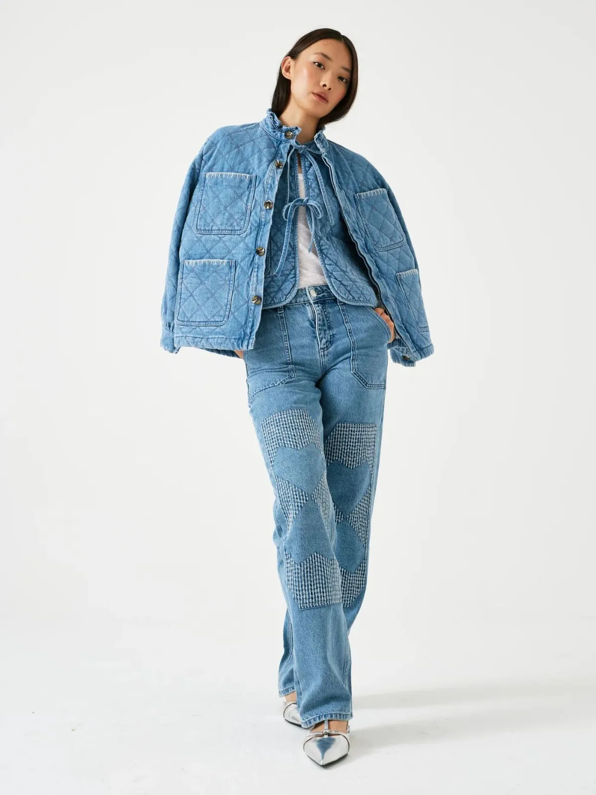 Quilted Pablo Jacket - Denim sold by iris product image thumbnail 2