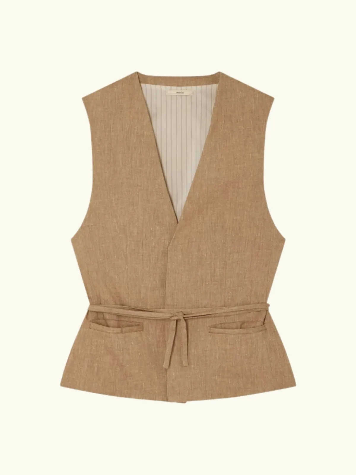 Marcello Waistcoat - Natural sold by iris product image thumbnail 4