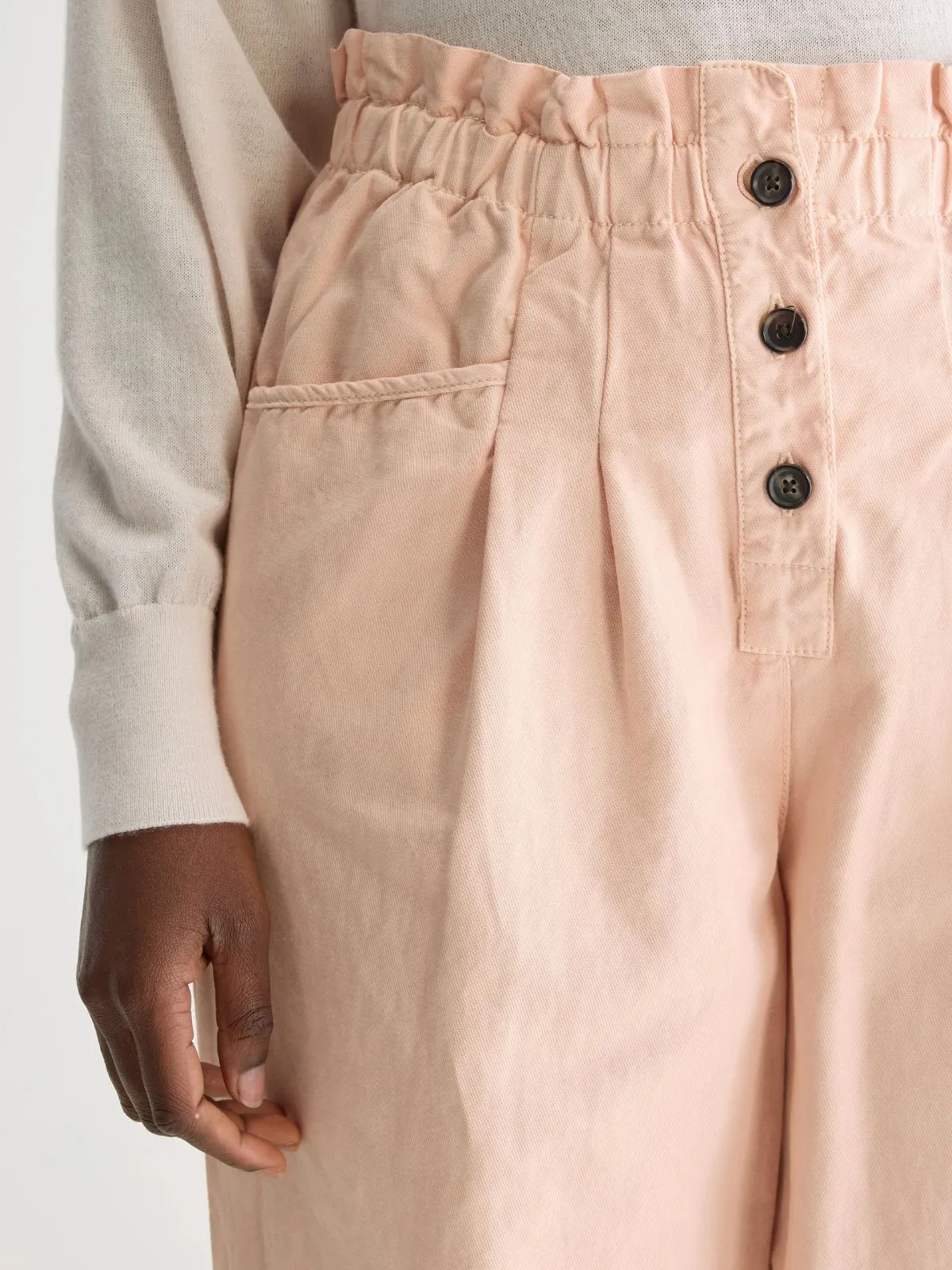Lilow Paperbag Trousers - Pink sold by iris product image thumbnail 4