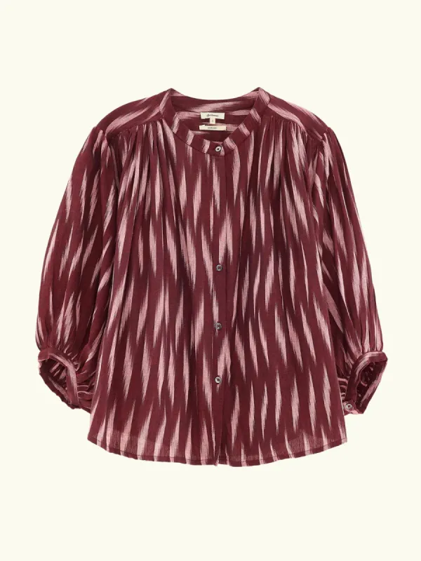 Ink Aztec Cropped Blouse - Pink sold by iris