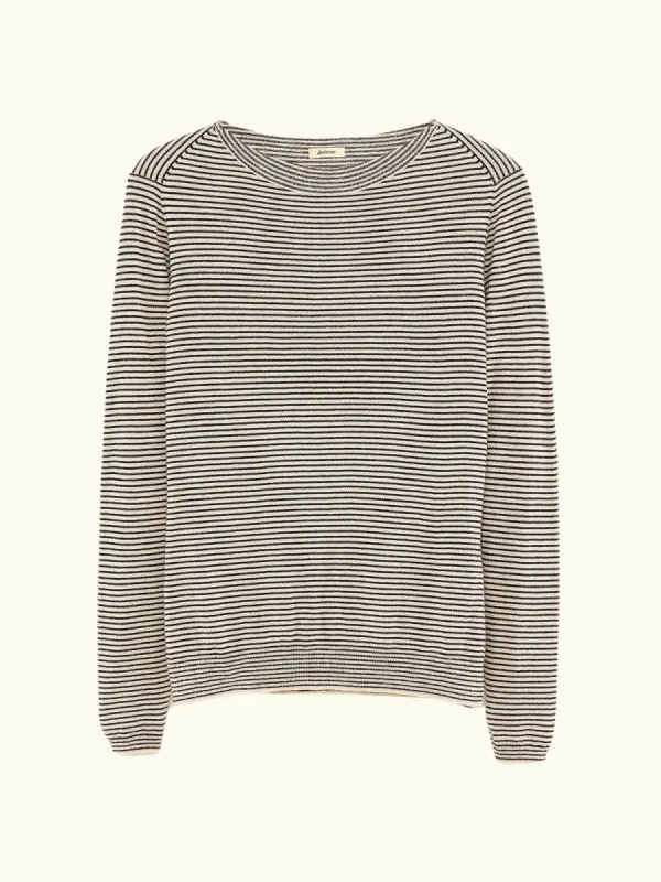 Gop Boatneck Sweater - Stripe sold by iris