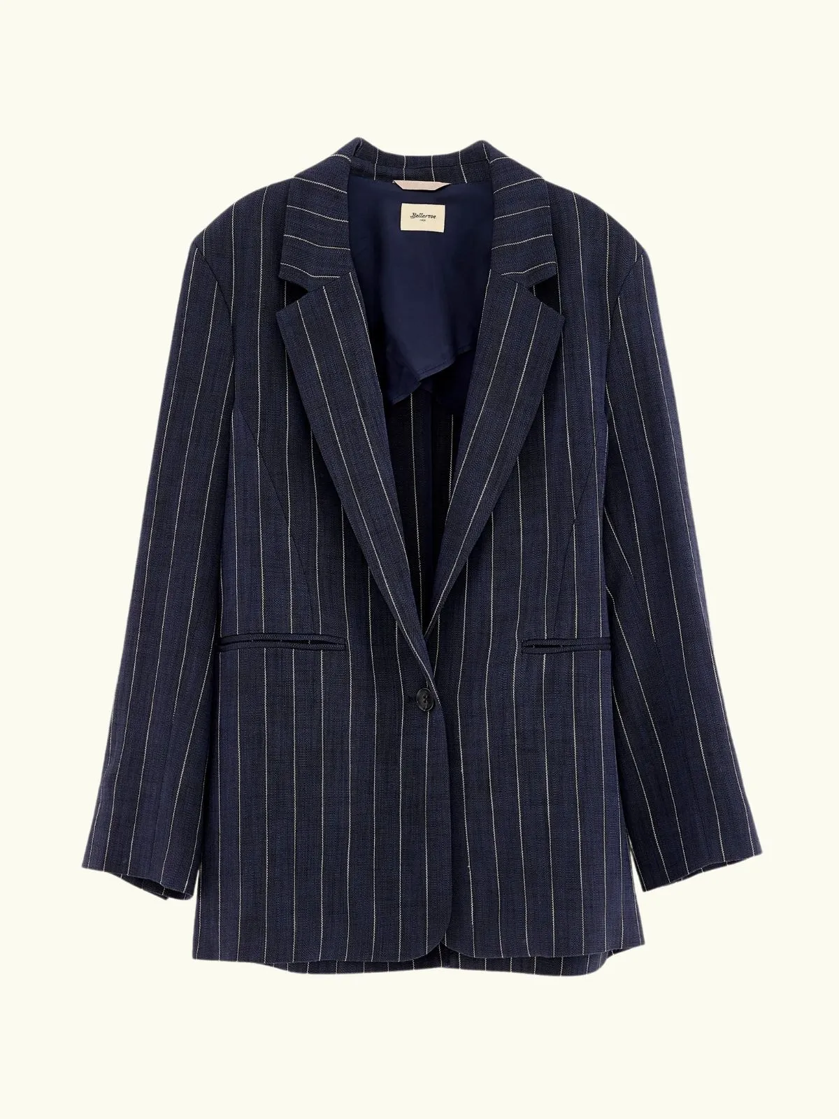 Veil Striped Blazer - Navy sold by iris product image thumbnail 4