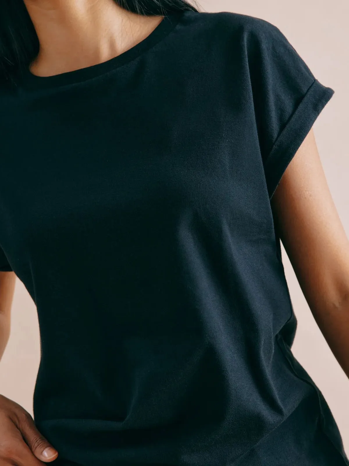 Roll Back T Shirt - Black sold by iris product image thumbnail 4