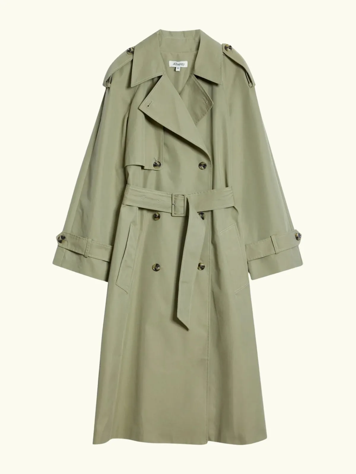 Double Breasted Classic Trench Coat - Khaki sold by iris product image thumbnail 2