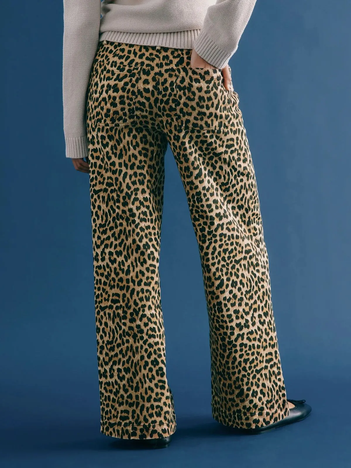 Animal Twill Trouser - Leopard sold by iris