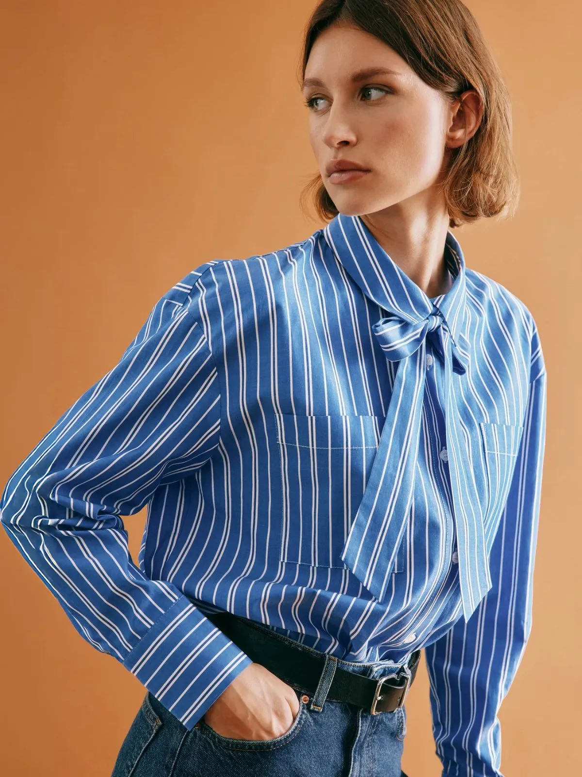 Stripe Shirt - Blue sold by iris product image thumbnail 2