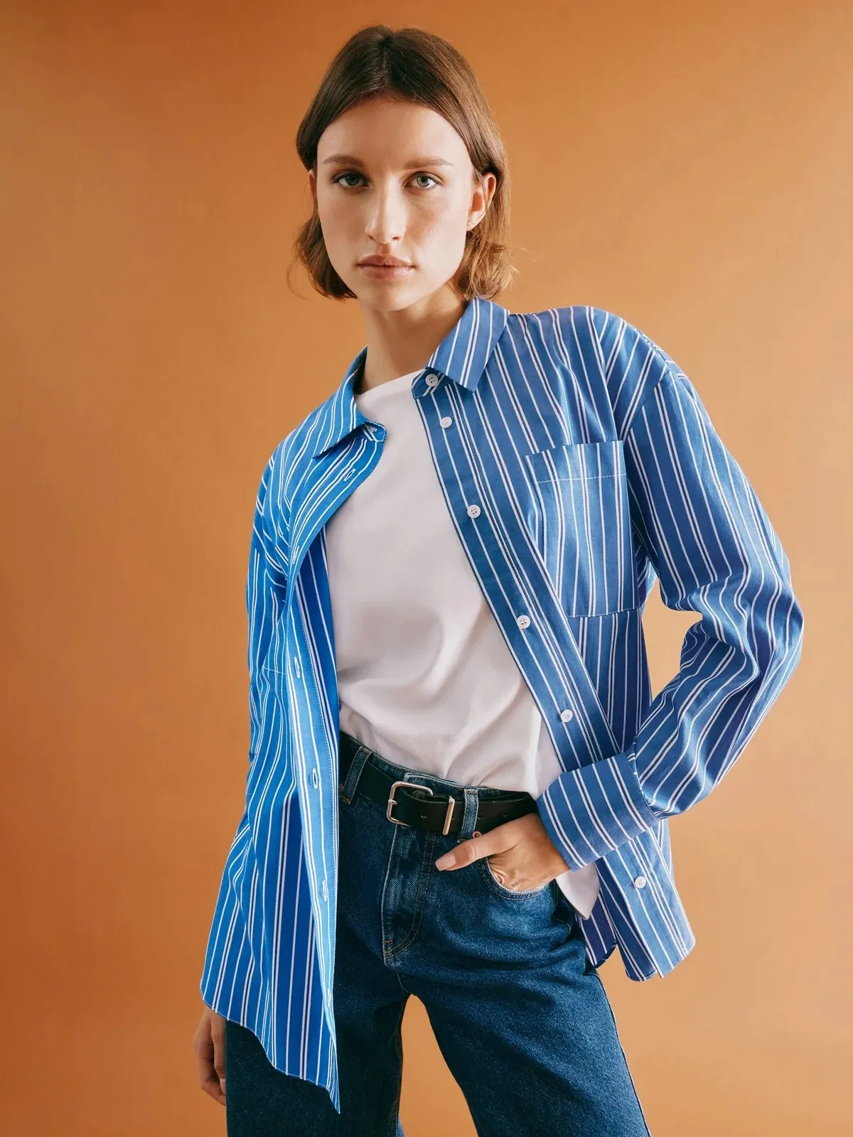 Stripe Shirt - Blue sold by iris product image thumbnail 3