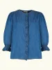 Florence Chambray Blouse - Blue sold by iris
