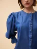 Florence Chambray Blouse - Blue sold by iris