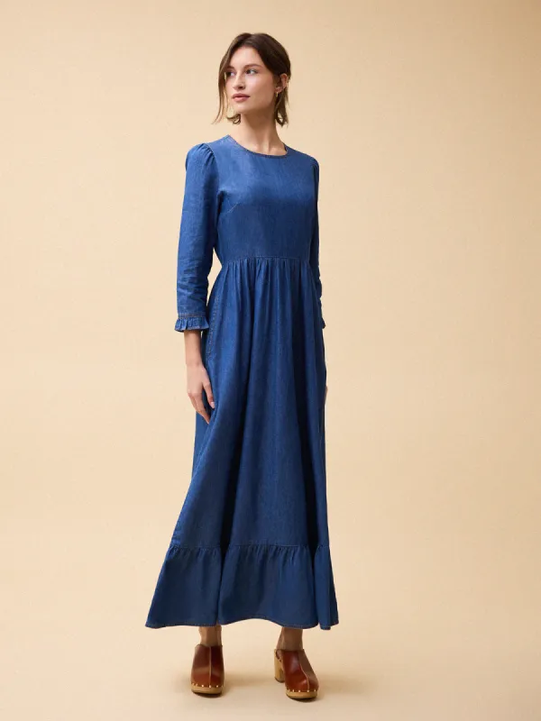 Shae Chambray Dress - Blue sold by iris