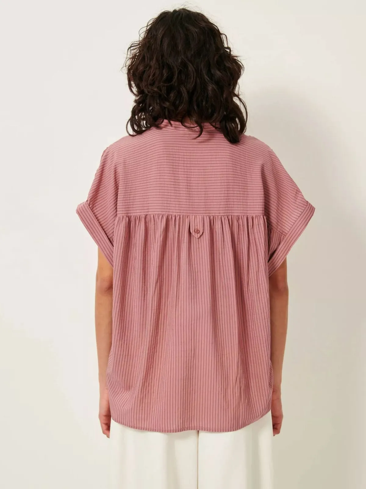 Camille Striped Shirt - Pink sold by iris product image thumbnail 4