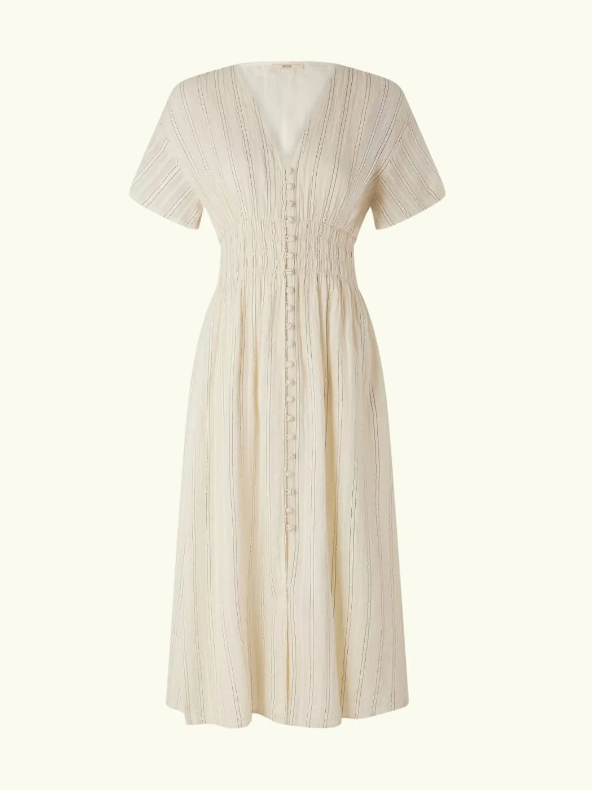 Galaposa Striped Dress - Cream sold by iris product image thumbnail 5